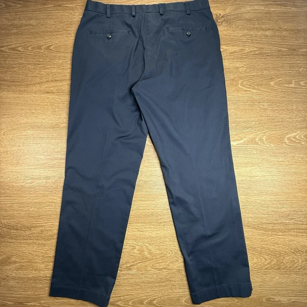 Brooks Brothers Clark Fit Advantage Chino Stretch Pants Navy Men's 38x30 Preppy